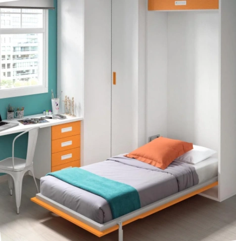 Cama plegable vertical