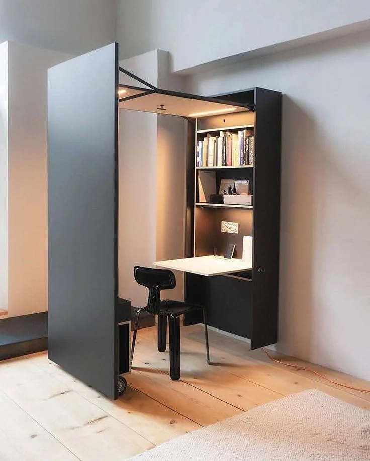 Escritorio plegable con ruedas